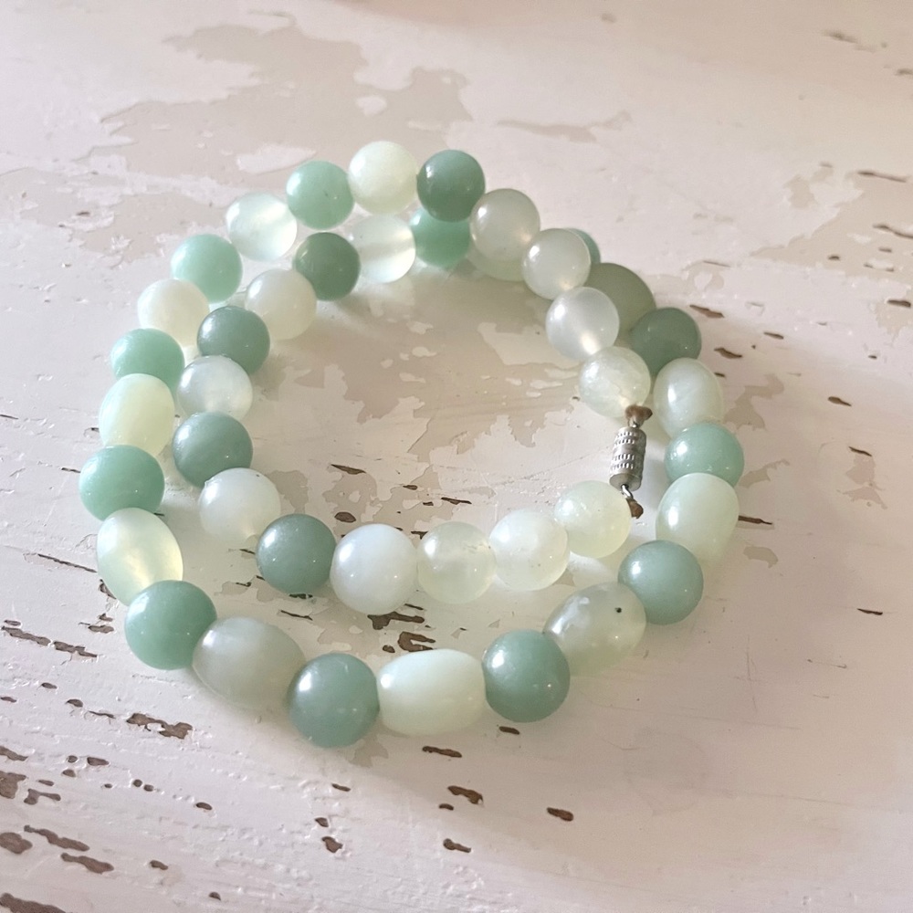 Adventurine Vintage Necklace Natural Stone